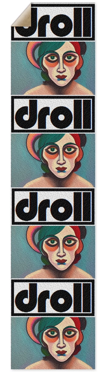 art deco girl Griptape for Longboards