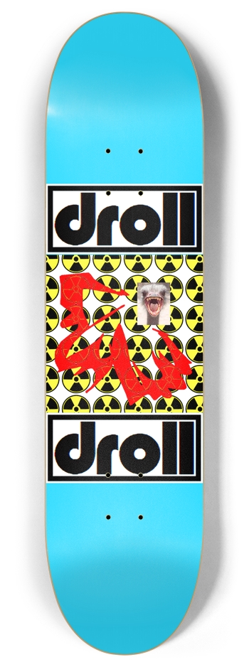 biohazard ostrich sky blue 8 Inch Skateboard Deck