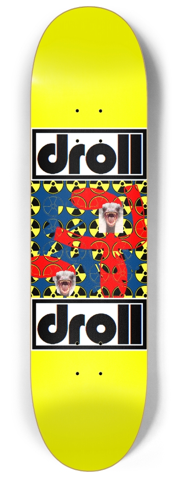 biohazard ostrich bright yellow 8-1/4 Skateboard Deck