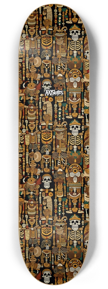 Dembonzs - Custom Popsicle Funky Cartoony Comic Style Skeletons Earthy Muted Colors