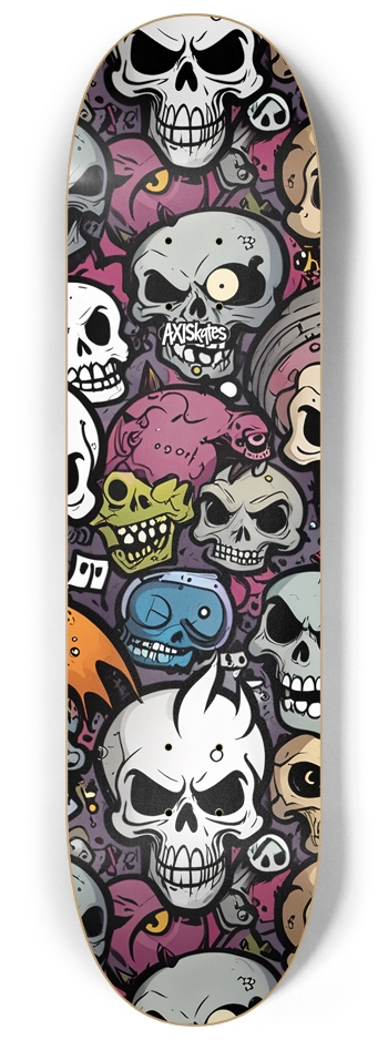 Grouchy Skulls 1 - Custom Popsicle Intense Cartoon Comic Graffiti