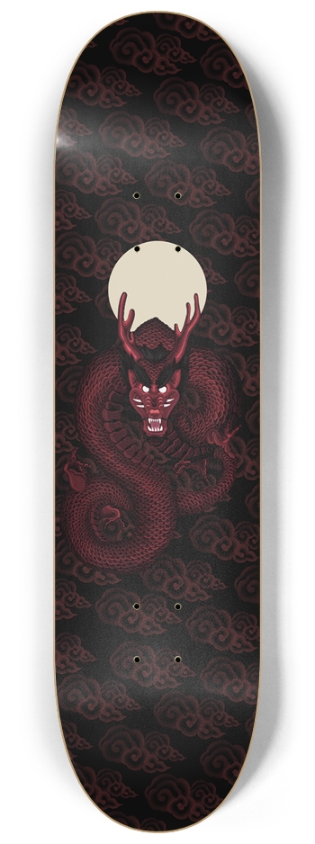 Dragon Rising Skateboard 8-1/4 Skateboard Deck