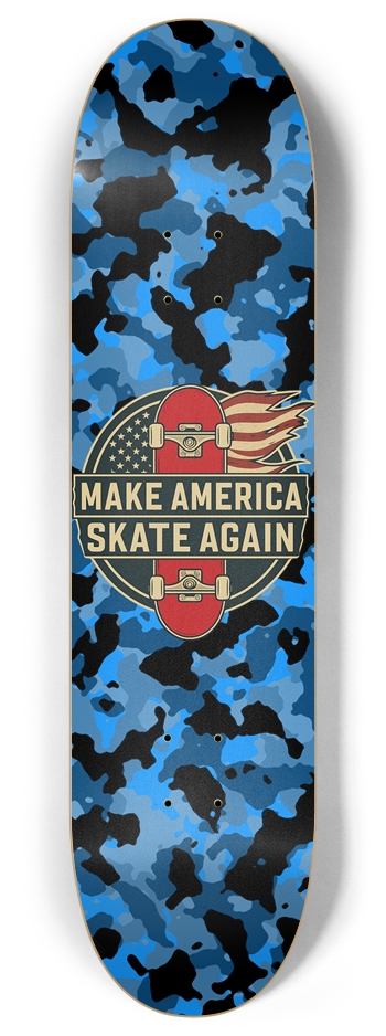 Masa Blue Camo 8.0 8 Inch Skateboard Deck