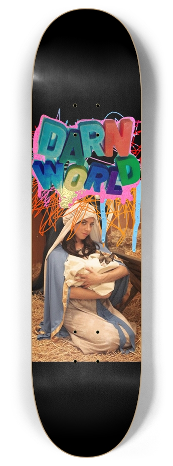 THE GRUMPY VIRGIN 8” 8 Inch Skateboard Deck