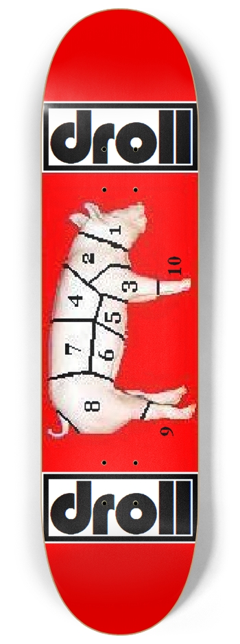 pork portions red 8-1/4 Skateboard Deck
