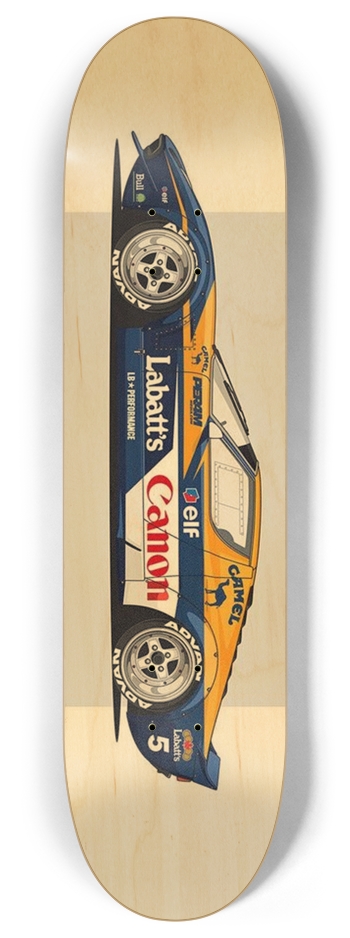 Retro RaceCar 8 Inch Skateboard Deck
