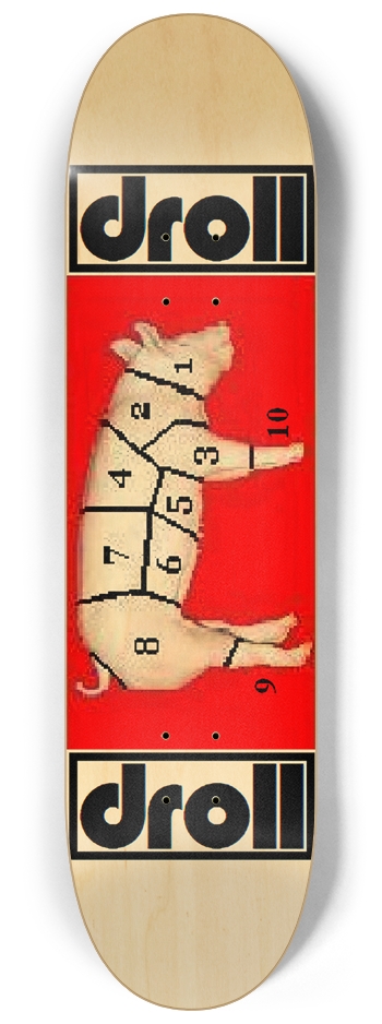 pork portions 8-1/4 Skateboard Deck