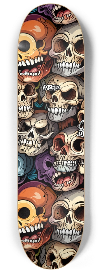 Mad Skulls 2 - Custom Popsicle Intense Goofy Cartoon Style 8-1/4 Skateboard Deck