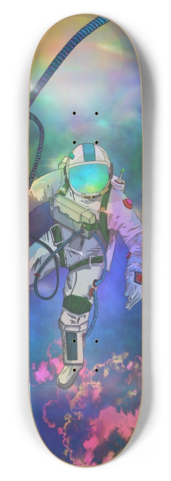 Out of this world- Holographic 8-1/2 Skateboard Deck