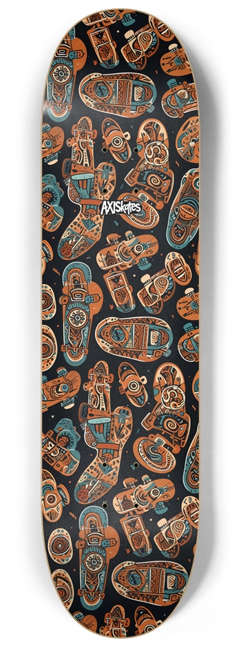Cells - Custom Popsicle Abstract Urban Tribal Cartoon 8-1/4 Skateboard Deck