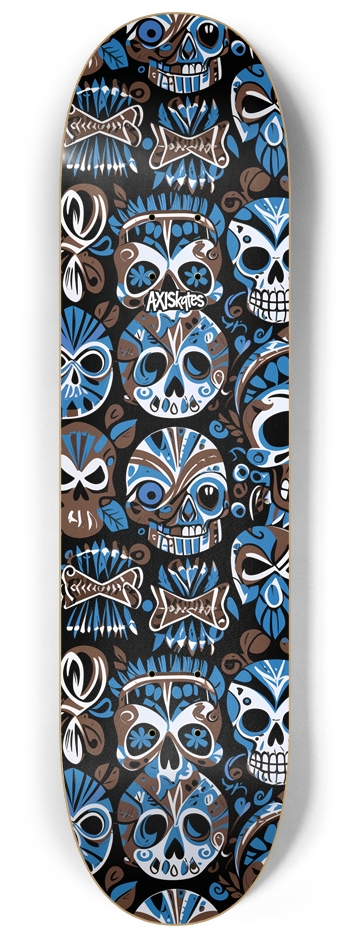 Tribal Skulls Design - Custom Popsicle Tribal Skulls Illustration Cartoon Graffiti