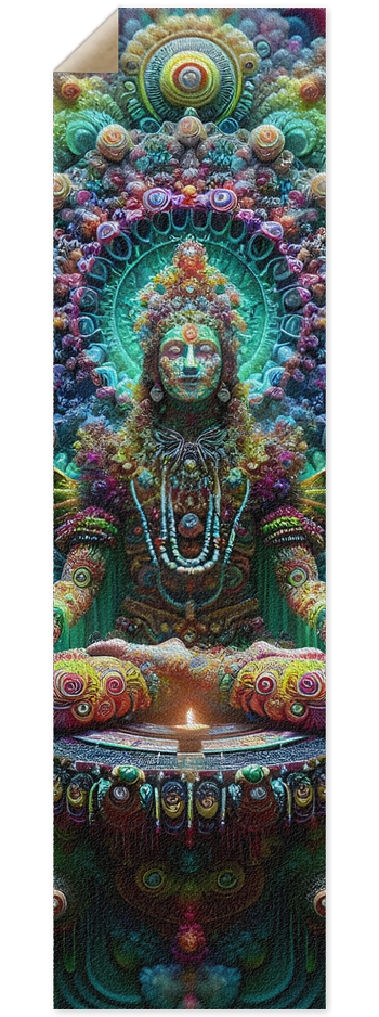 Griptape Psychedelic Fractal Aditi 0009 8K 9 x 33 Inch Griptape