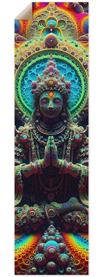 Griptape Psychedelic Fractal Aditi 0005 8K 9 x 33 Inch Griptape