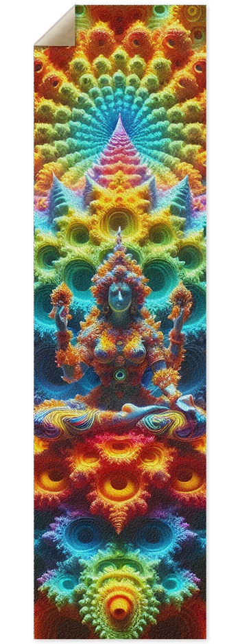 Griptape Psychedelic Fractal Aditi 0003 8K 9 x 33 Inch Griptape