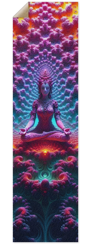 Griptape Psychedelic Fractal Aditi 0007 8K 9 x 33 Inch Griptape
