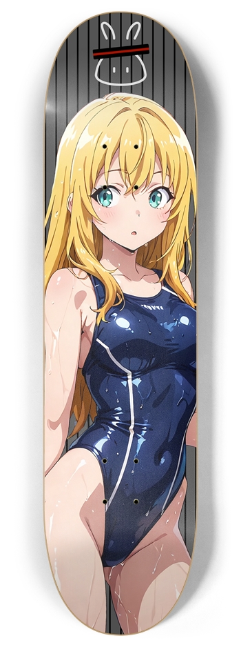 Aqua Bunny 8 Inch Skateboard Deck