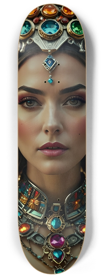 Bejeweled Gone Awry 0001 8K 8-1/4 Skateboard Deck