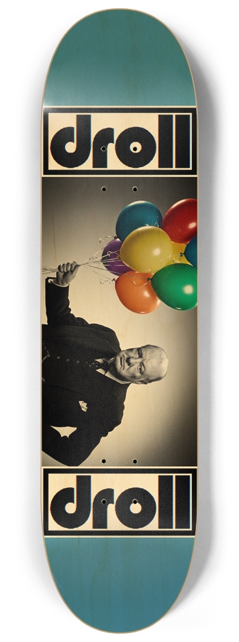 wc and balloons turquoise woodgrain