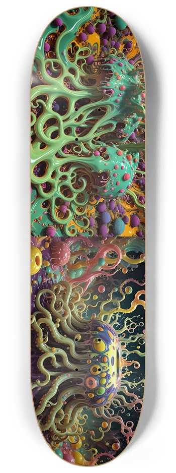 4 Psychedelic Surrealism Tentacled Spotted Pudding Blobs 0001 8K-B