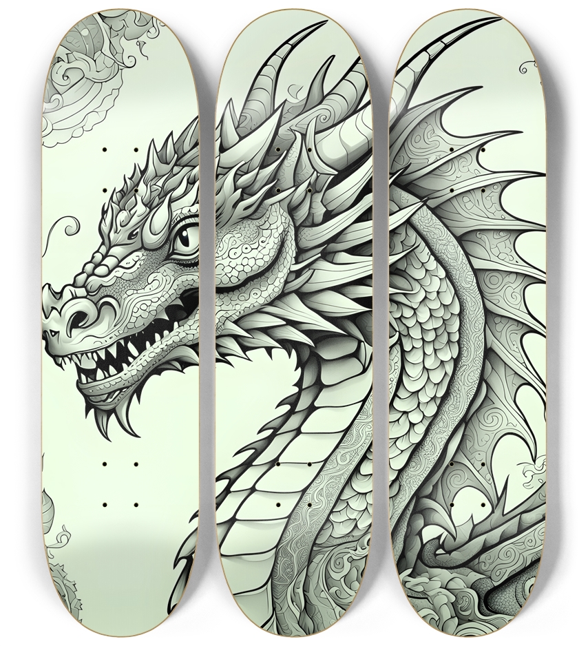 Coloring Page Dragon 0002 8K