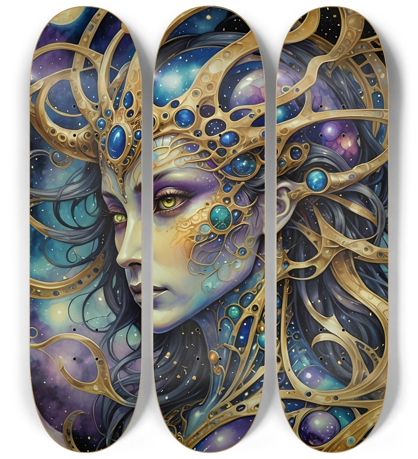 Cosmic Princess 0001 8K 3 Deck Wall Series