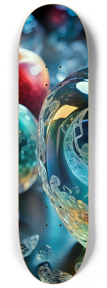 Colorful Etched Glass Apples 0001 8K #1