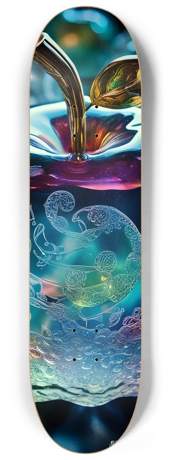 Colorful Etched Glass Apples 0001 8K #2