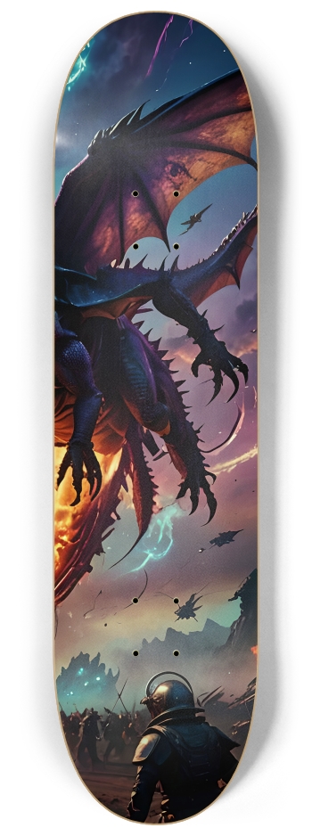 Dragon Onslaught 0001 8K #3 8-1/4 Skateboard Deck