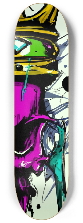 Colorful Neon King's Skull 0001 8K #3