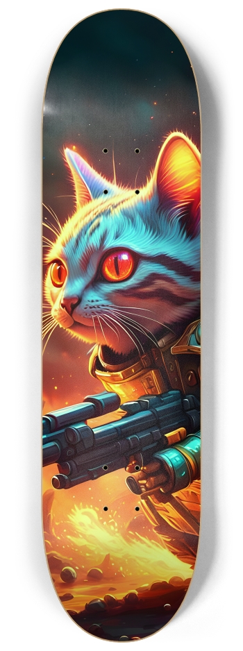 Cat Commandos 0002 8K #1 8-1/4 Skateboard Deck