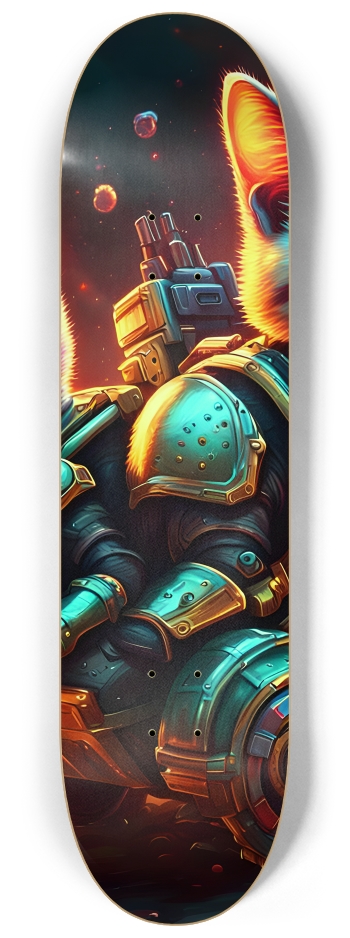 Cat Commandos 0002 8K #2 8-1/4 Skateboard Deck