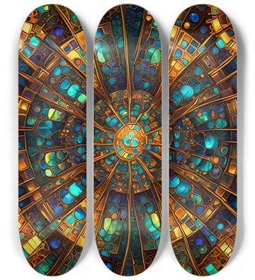 Abstract Mosaic Tile Art 0001 8K