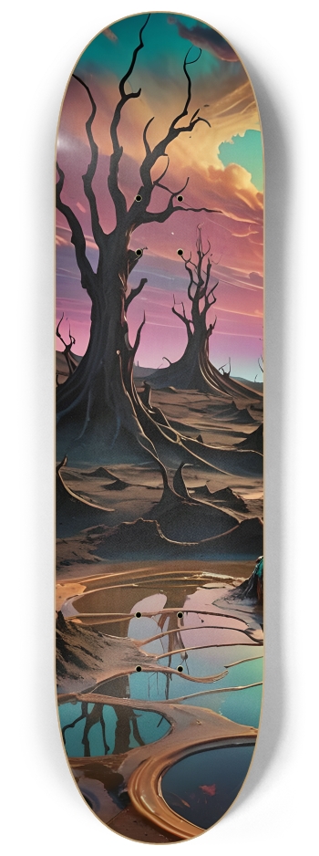 Cybernetic Wasteland 0001 8K #1 8-1/4 Skateboard Deck