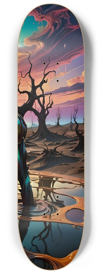 Cybernetic Wasteland 0001 8K #3 8-1/4 Skateboard Deck