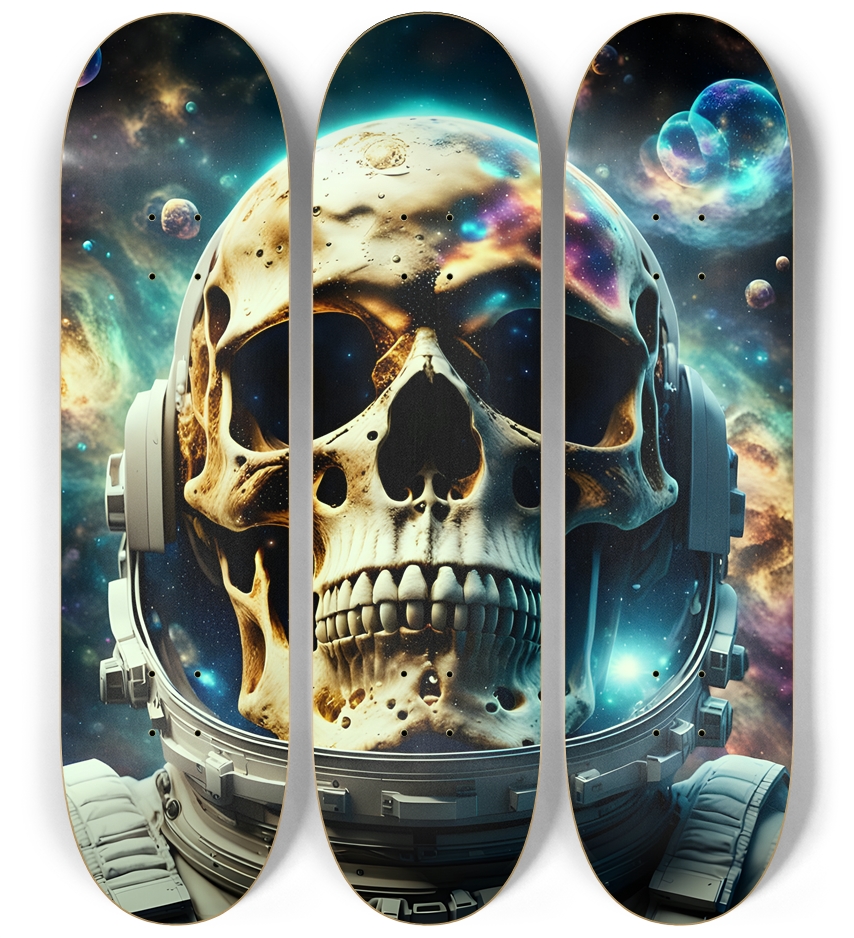 Cosmic Journey's End 0002 8K 3 Deck Wall Series