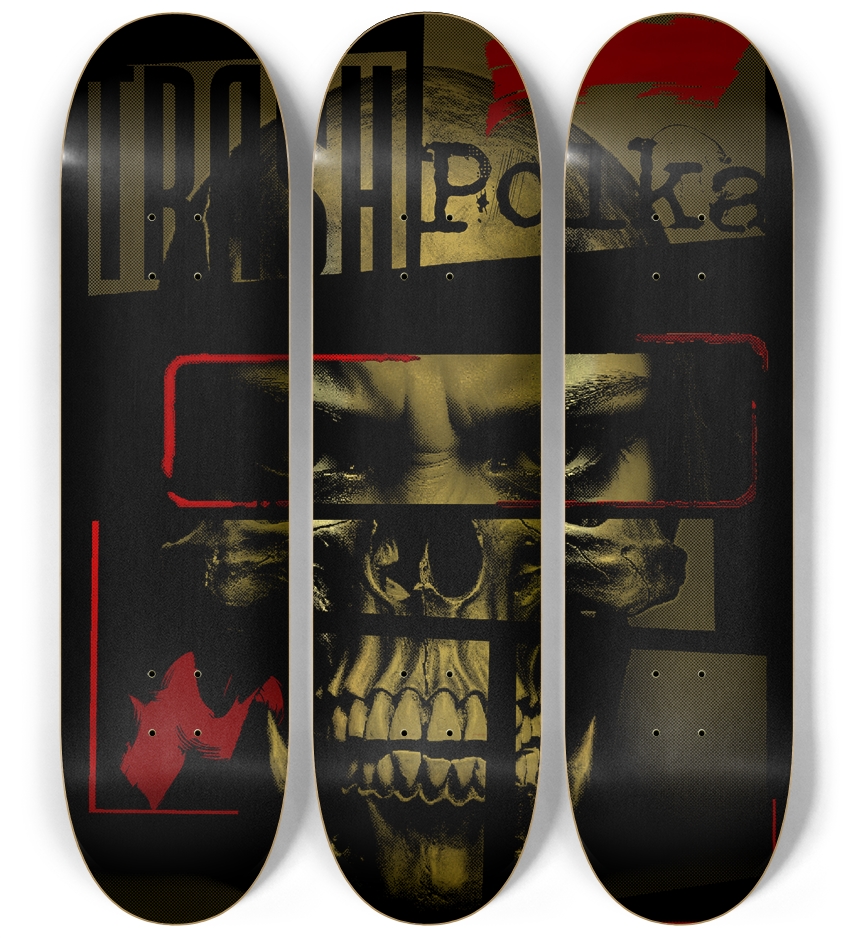 Skateboard Series 3 Deck Wall Series