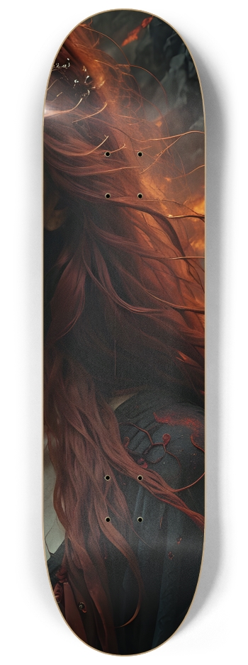 Beautiful Redhead 0002 8K #3 8-1/4 Skateboard Deck