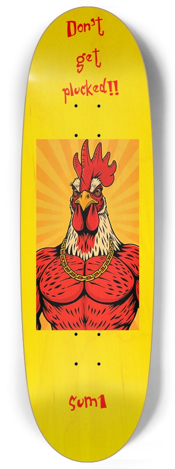 sum1sk8boards don't get plucked egg shape board