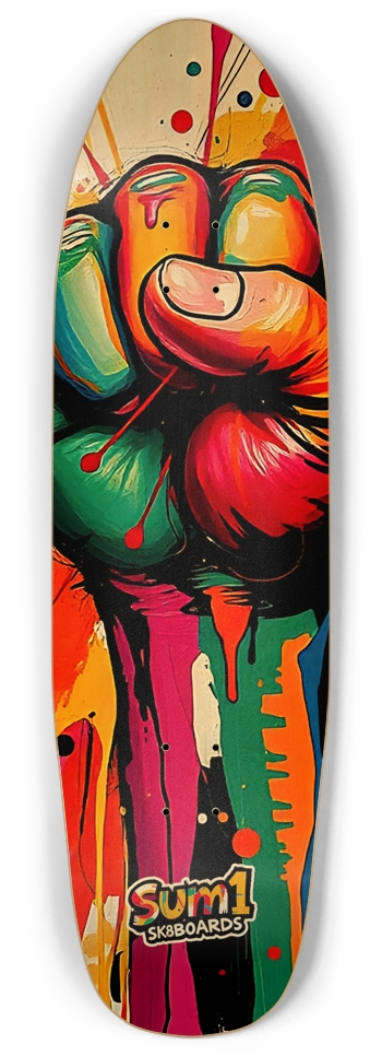 sum1sk8boards rise punk nose pool board