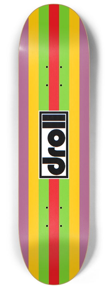 classic stripes red, spring green, sunburst yellow, purple