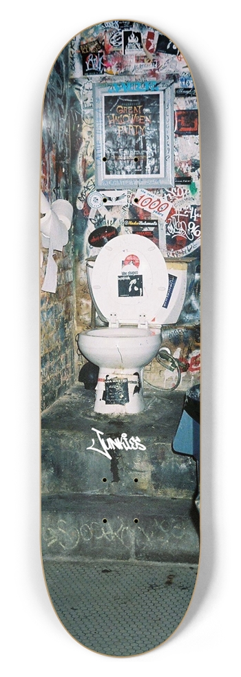 Junkies "Venue Bathroom" Graphic 8.5 8-1/2 Skateboard Deck