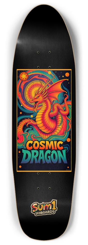 sum1sk8boards cosmic dragon punk nose pool board