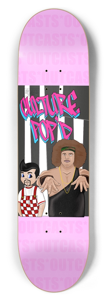 The Outcasts- Culture Pop’d 8-1/2 Skateboard Deck