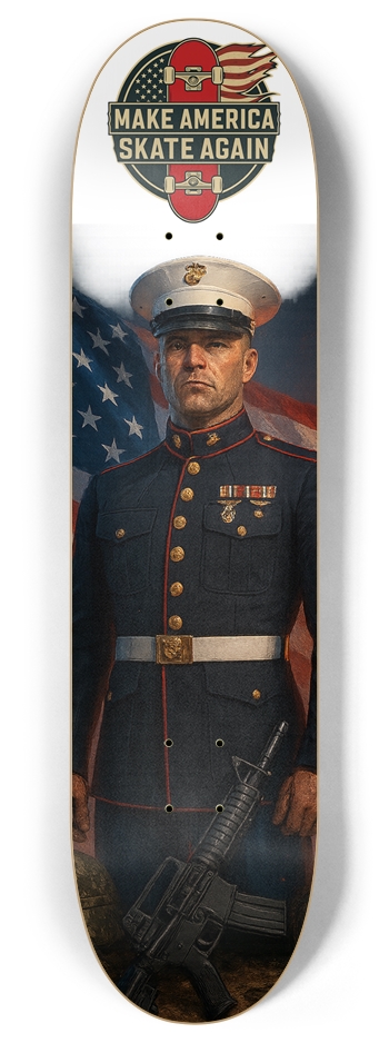 MASA American Heroes Marine 8.0 8 Inch Skateboard Deck