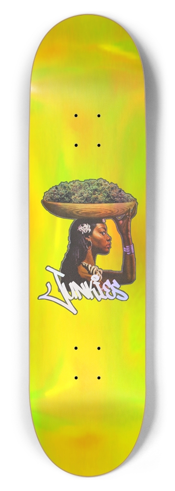 Junkies "ceremony" Graphic, Holographic Yellow 8.5