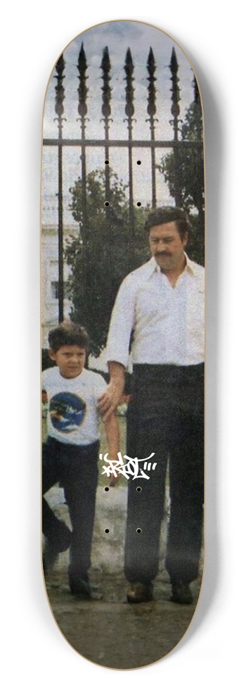 “Escobar” - Riot! 8-1/2 Skateboard Deck