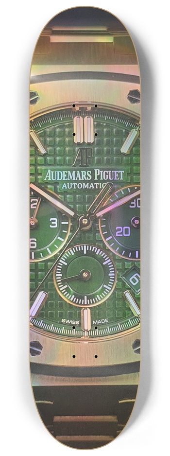 Green Royal Oak Chrono 8-1/4 Skateboard Deck