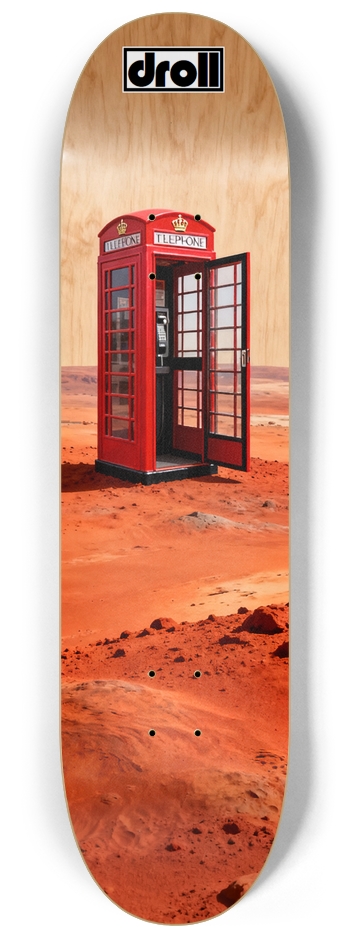 mars telephone booth 8-1/4 Skateboard Deck
