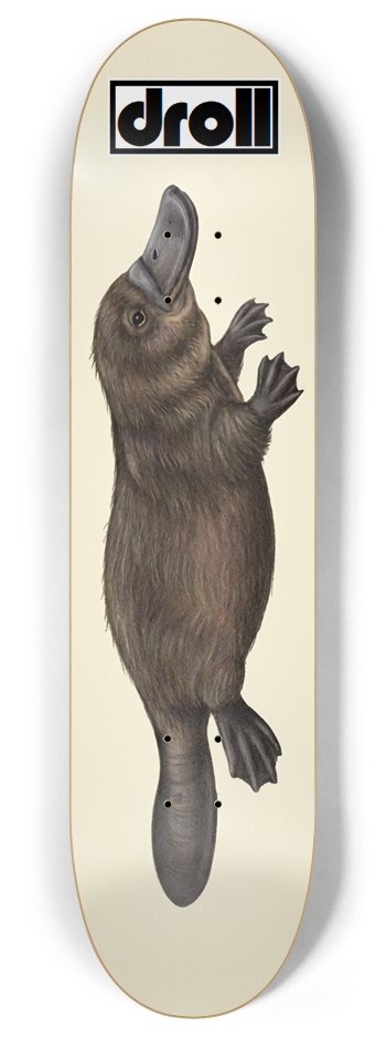 platypus on cream