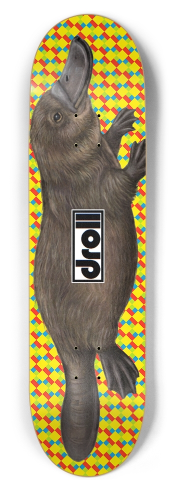 platypus on four colors 8-1/2 Skateboard Deck